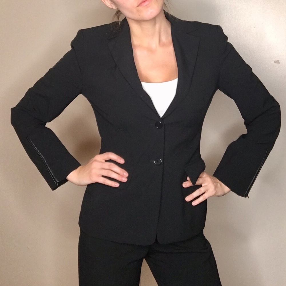 Woman's black suit BCBG
